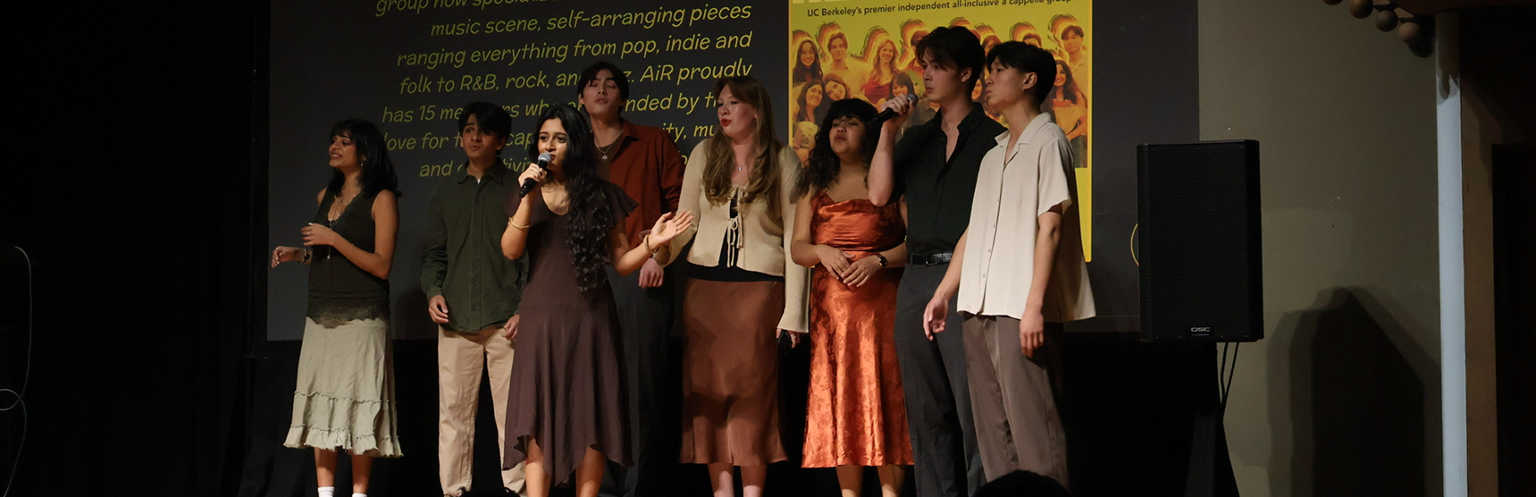 Artists in Resonance performing on stage